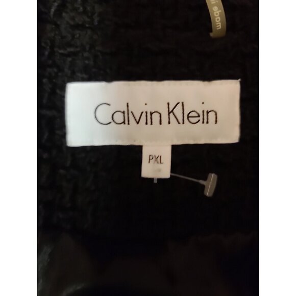 Super cute black Calvin Klein coat jacket size P XL - Picture 3 of 8